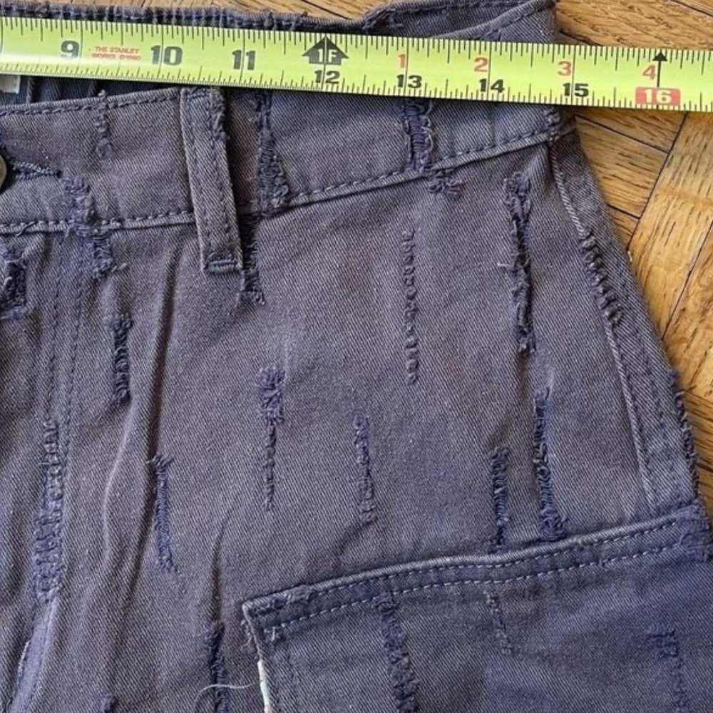 POL BROWN DISTRESSED CROCHET PATCHWORK WIDE LEG JEANS IN SIZE MEDIUM BRAND NEW - Picture 8 of 13